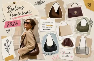 Bolsas femininas em alta