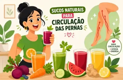7 bons sucos naturais que melhoram circulação das pernas