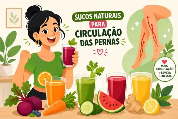 7 bons sucos naturais que melhoram circulação das pernas