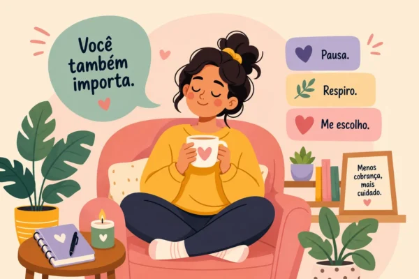 Autocuidado sem culpa para a mulher sobrecarregada https://amigaah.com.br